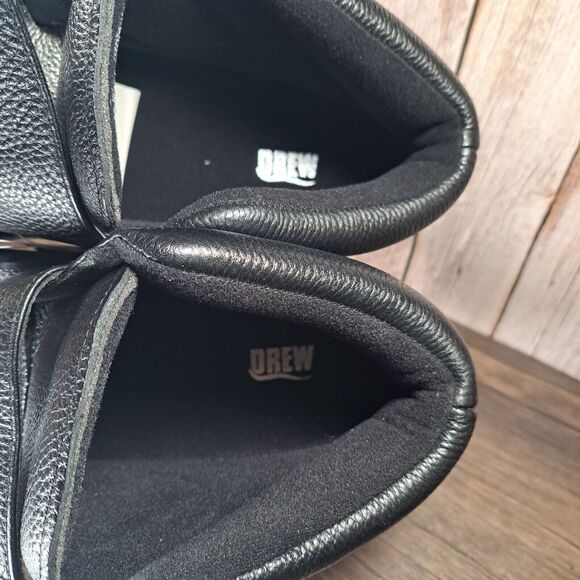 Drew Big Easy High-Top Chukka Dri Tex Shoes Men\'s 14 W Black Leather (NWT) main image 7